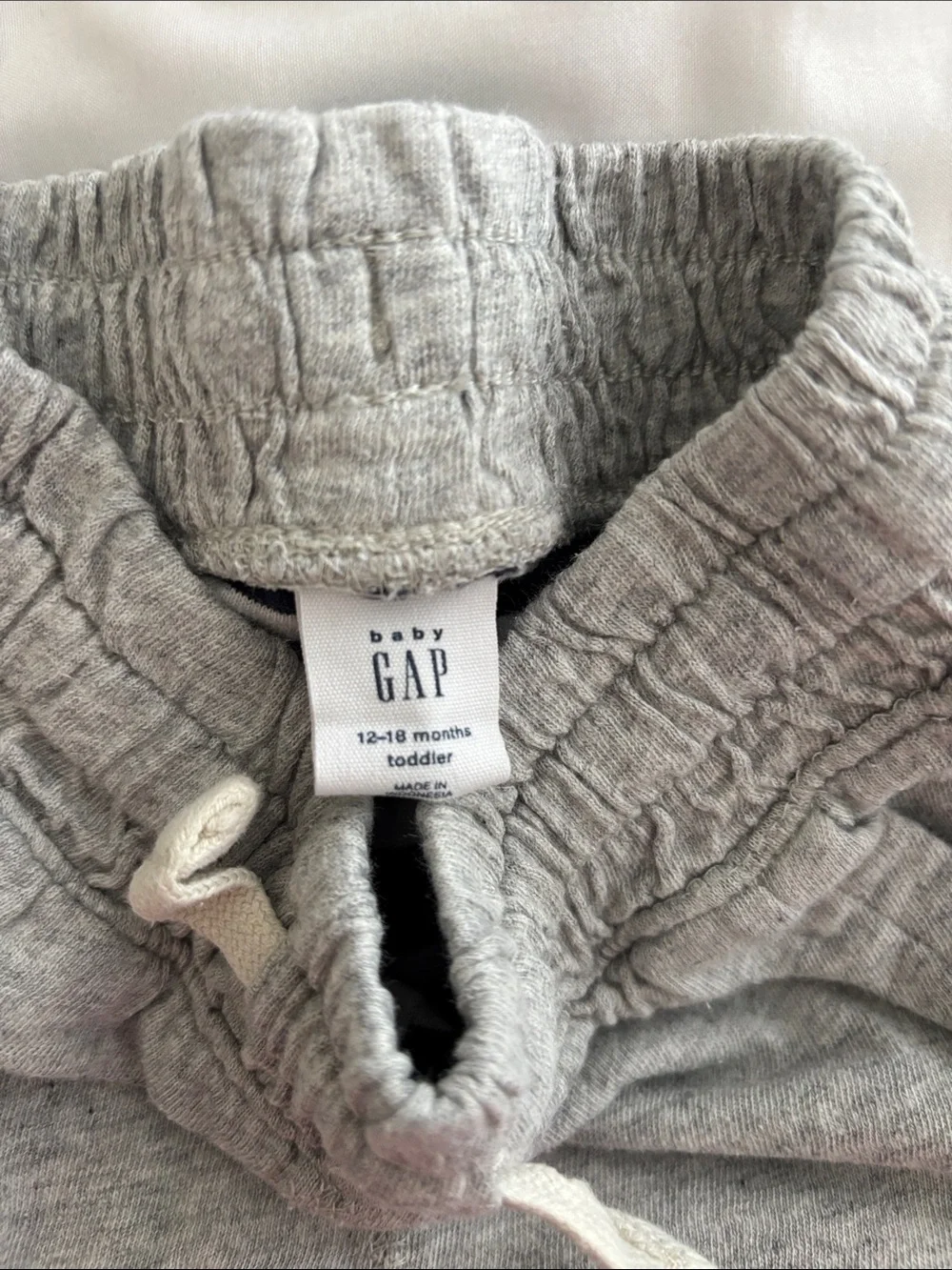 GAP Heather Gray Kids Jogger Sweatpants with Drawstring